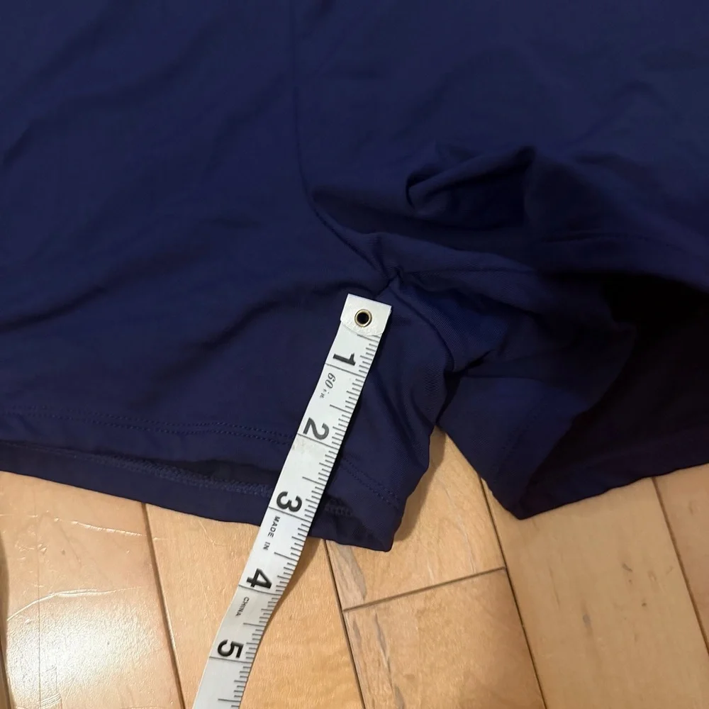 Anne Cole Navy and White Hidden Pockets Floral Swim Skirt - Picture 10 of 10